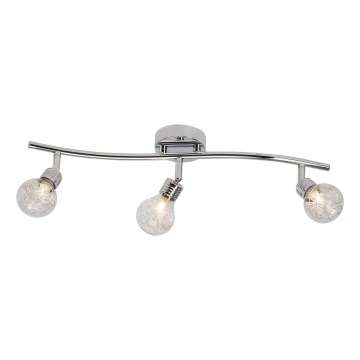 Brilliant - Virziena gaismeklis BULB 3xG9/28W/230V spīdīgs hroms