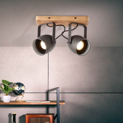 Brilliant - Virziena gaismeklis CROWTON 2xGU10/6W/230V priede