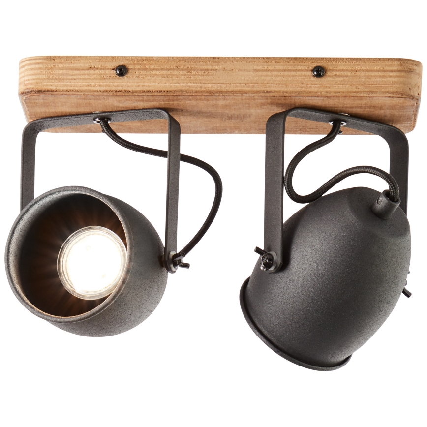 Brilliant - Virziena gaismeklis CROWTON 2xGU10/6W/230V priede