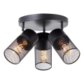 Brilliant - Virziena gaismeklis KAMOLO 3xE27/40W/230V melns