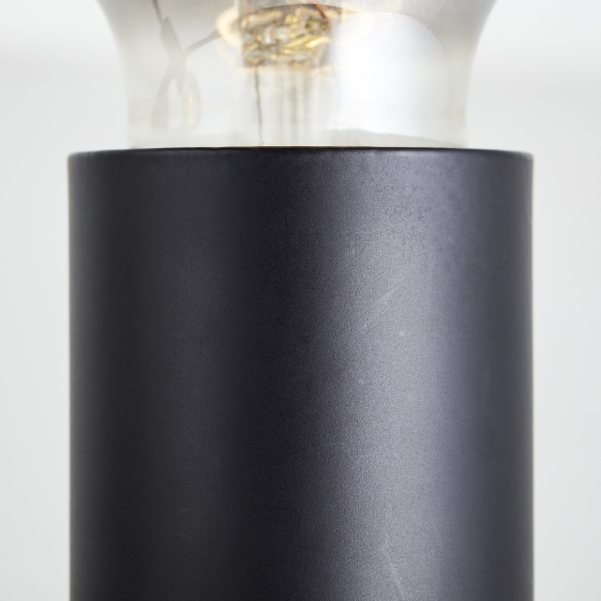 Brilliant - Virziena gaismeklis TIFFANY 4xE27/28W/230V melns