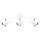 Brilliant - LED Starmetis AKMA 3xLED/4W/230V balta
