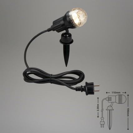 Brilo 3078-015 - LED Āra lampa TERRA 1xGU10/3W/230V IP44