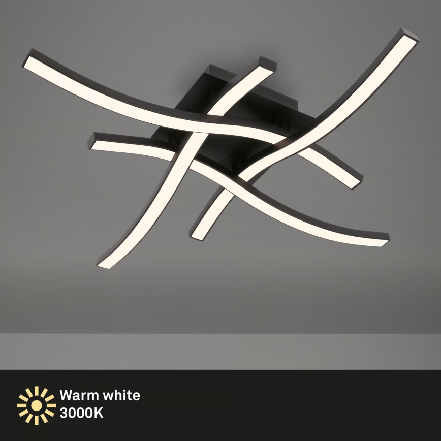 Brilo 3677-045 - LED griestu gaismeklis LED/14,4W/230V melns