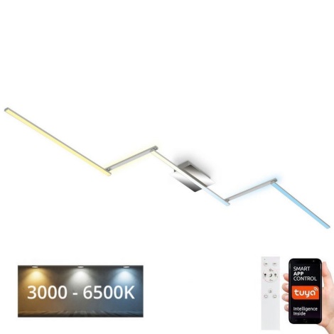 Brilo 3737-018 - LED Aptumšojama griestu lampa SMART LED/24W/230V 3000-6500K Wi-Fi Tuya + tālvadības pults