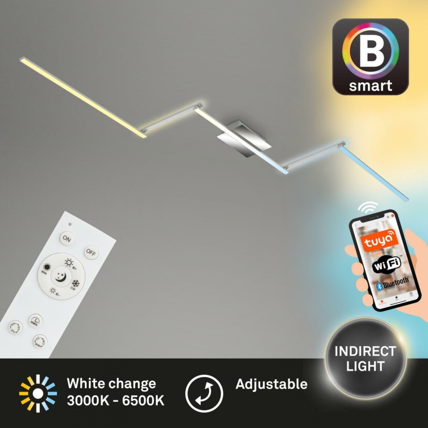 Brilo 3737-018 - LED Aptumšojama griestu lampa SMART LED/24W/230V 3000-6500K Wi-Fi Tuya + tālvadības pults