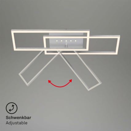 Brilo - aptumšojams LED griestu gaismeklis LED/30W/230V 3000K matēts hroms