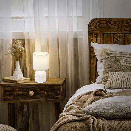 Brilo - Galda lampa INO 1xE14/10W/230V balta