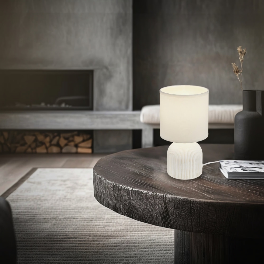 Brilo - Galda lampa INO 1xE14/10W/230V balta