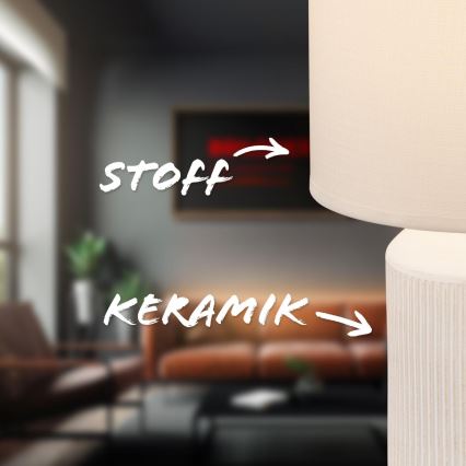 Brilo - galda lampa INO 1xE14/10W/230V balta