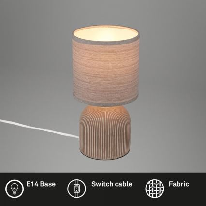 Brilo - galda lampa INO 1xE14/10W/230V, brūna