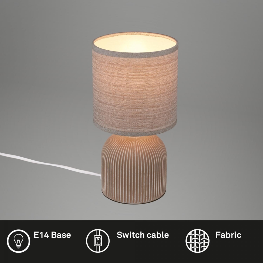 Brilo - galda lampa INO 1xE14/10W/230V, brūna