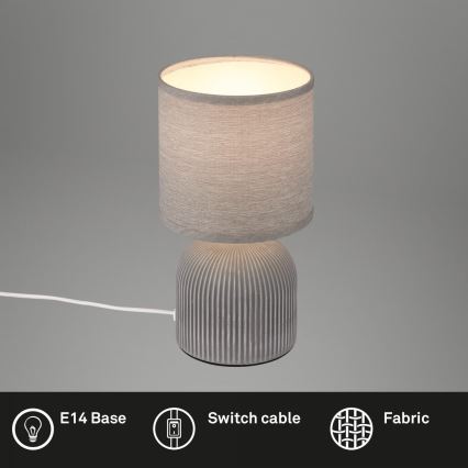 Brilo - galda lampa INO 1xE14/10W/230V pelēka