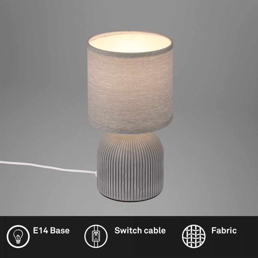 Brilo - galda lampa INO 1xE14/10W/230V pelēka