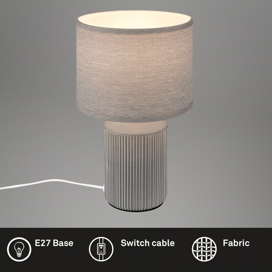 Brilo - Galda lampa INO 1xE14/10W/230V pelēka