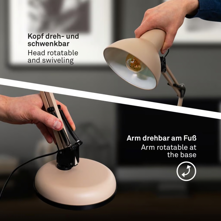 Brilo - Galda lampa PIXA 1xE14/25W/230V bēša