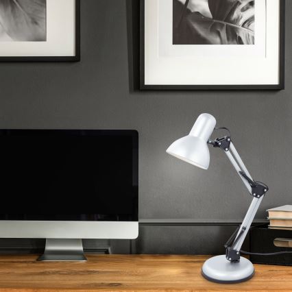 Brilo - galda lampa PIXA 1xE14/25W/230V sudraba