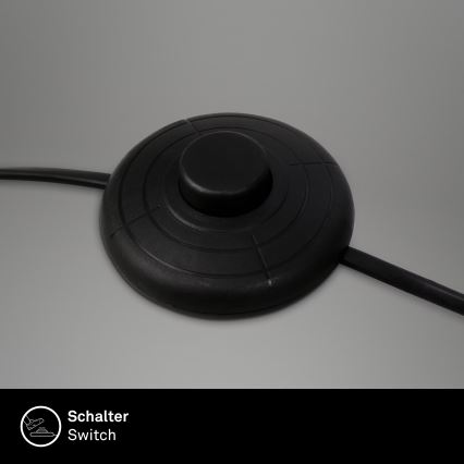 Brilo - Grīdas stāvlampa 1xE27/10W/230V melna