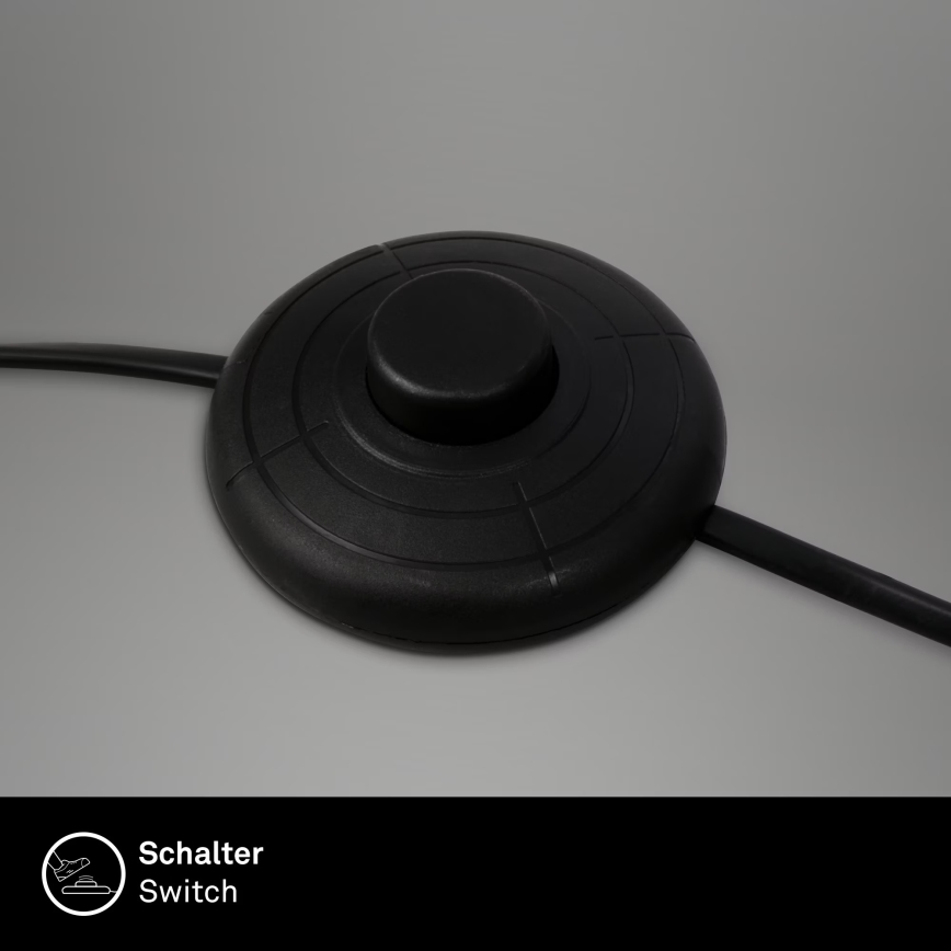 Brilo - Grīdas stāvlampa 1xE27/10W/230V melna