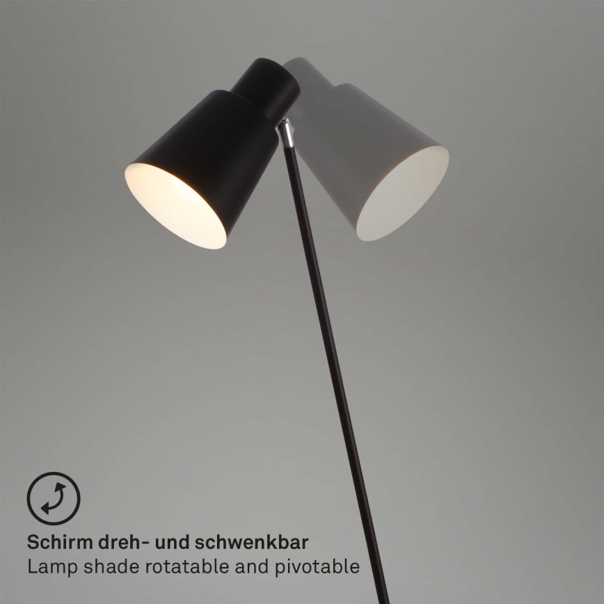 Brilo - Grīdas stāvlampa 1xE27/10W/230V melna