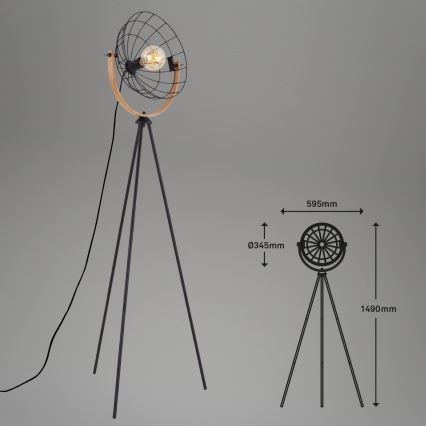 Brilo - Grīdas stāvlampa MESH 1xE27/40W/230V