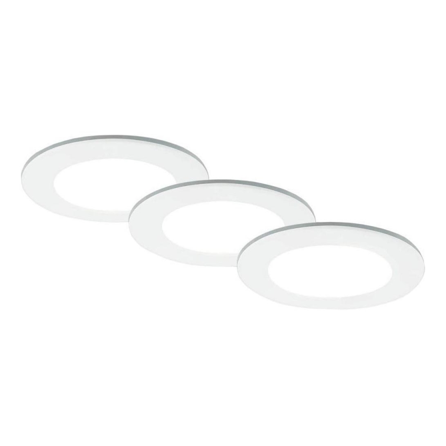 Brilo - KOMPLEKTS 3x LED Iegremdējama vannas istabas lampa LED/4W/230V IP44 3000/4000K balta