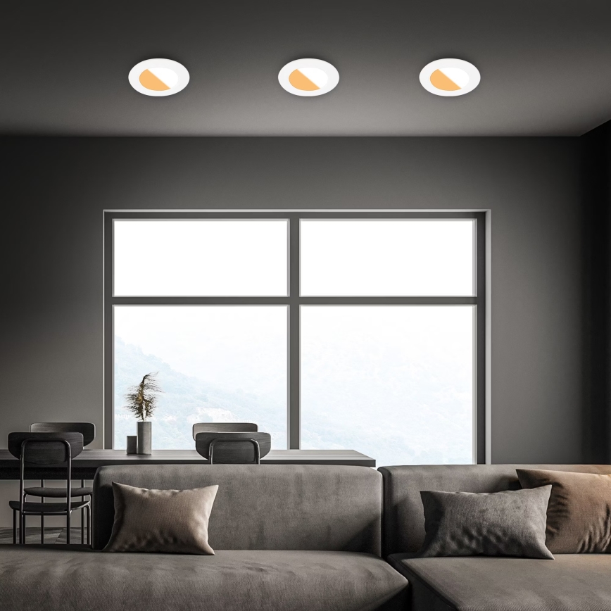 Brilo - KOMPLEKTS 3x LED Iegremdējama vannas istabas lampa LED/4W/230V IP44 3000/4000K balta