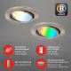 Brilo - KOMPLEKTS 3x LED RGBW Aptumšojama vannas istabas lampa 1xGU10/4,9W/230V 2700-6500K Wi-Fi Tuya IP23 + tālvadības pults