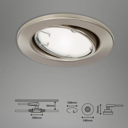 Brilo - KOMPLEKTS 3x LED RGBW Aptumšojama vannas istabas lampa 1xGU10/4,9W/230V 2700-6500K Wi-Fi Tuya IP23 + tālvadības pults