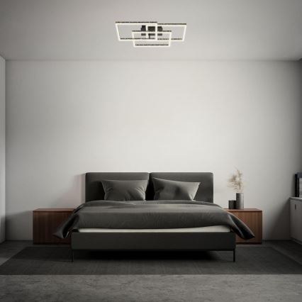Brilo - LED Aptumšojama griestu lampa FRAME LED/57W/230V 3000K melna