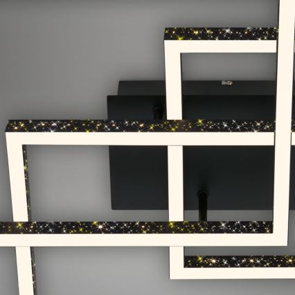 Brilo - LED Aptumšojama griestu lampa FRAME LED/57W/230V 3000K melna