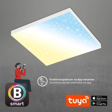 Brilo - LED Aptumšojama griestu lampa FRAMELESS LED/24W/230V 3000-6500K Wi-Fi Tuya + tālvadības pults