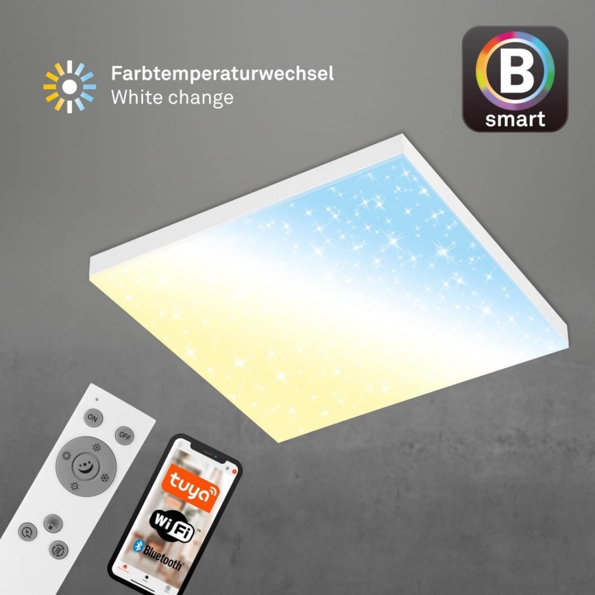 Brilo - LED Aptumšojama griestu lampa FRAMELESS LED/24W/230V 3000-6500K Wi-Fi Tuya + tālvadības pults