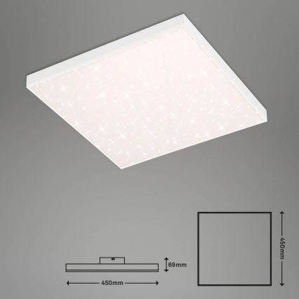 Brilo - LED Aptumšojama griestu lampa FRAMELESS LED/24W/230V 3000-6500K Wi-Fi Tuya + tālvadības pults