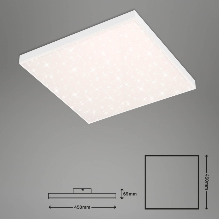 Brilo - LED Aptumšojama griestu lampa FRAMELESS LED/24W/230V 3000-6500K Wi-Fi Tuya + tālvadības pults