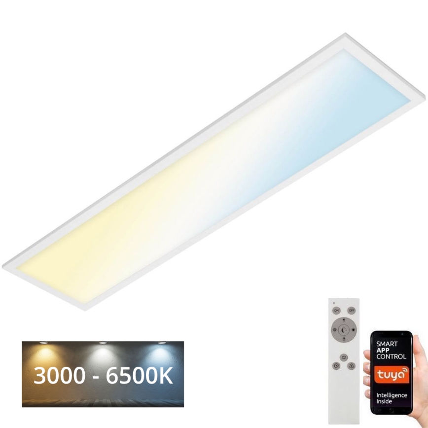 Brilo - LED Aptumšojama griestu lampa PIATTO LED/28W/230V 3000-6500K Wi-Fi Tuya + tālvadības pults