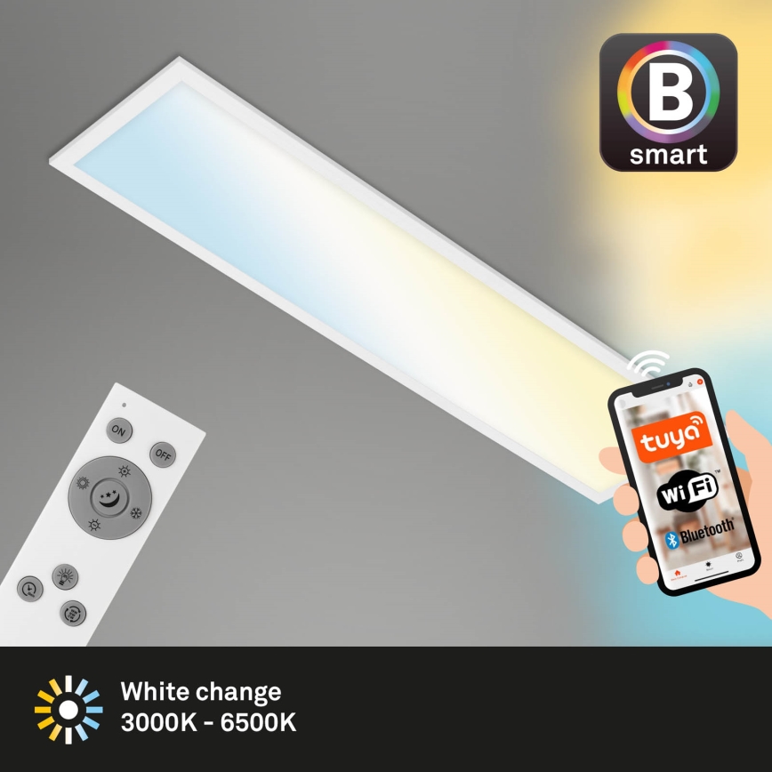 Brilo - LED Aptumšojama griestu lampa PIATTO LED/28W/230V 3000-6500K Wi-Fi Tuya + tālvadības pults