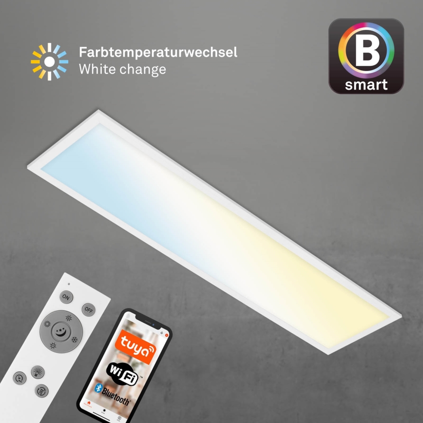 Brilo - LED Aptumšojama griestu lampa PIATTO LED/28W/230V 3000-6500K Wi-Fi Tuya + tālvadības pults