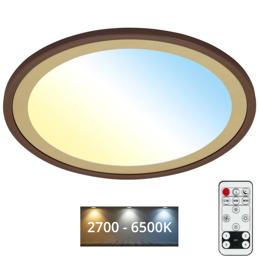 Brilo - LED Aptumšojama griestu lampa SLIM LED/22W/230V 2700-6500K + tālvadības pults