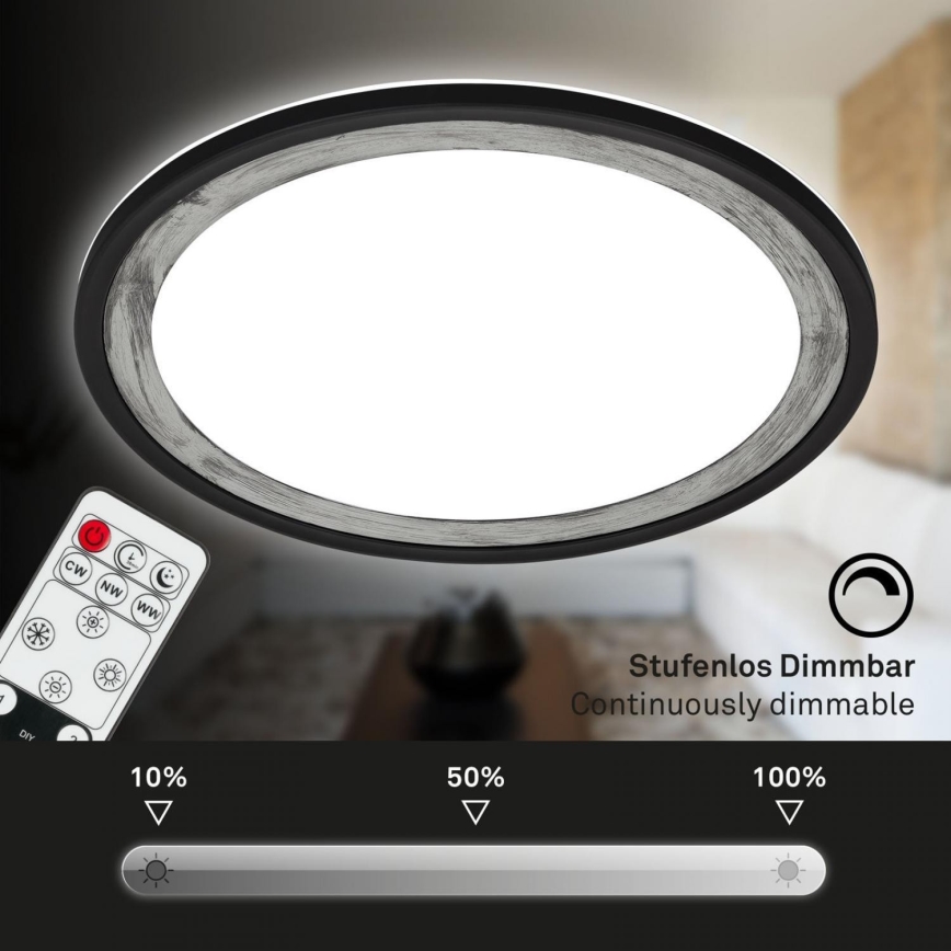 Brilo - LED Aptumšojama griestu lampa SLIM LED/22W/230V 2700-6500K + tālvadības pults