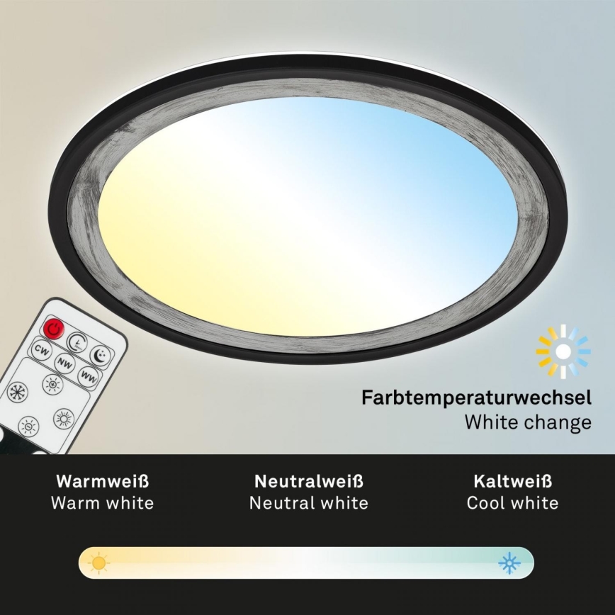 Brilo - LED Aptumšojama griestu lampa SLIM LED/22W/230V 2700-6500K + tālvadības pults
