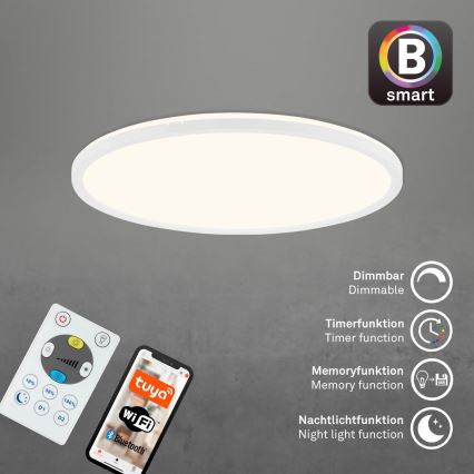 Brilo - LED Aptumšojama griestu lampa SLIM LED/22W/230V 2700-6500K Wi-Fi Tuya + tālvadības pults