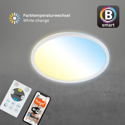 Brilo - LED Aptumšojama griestu lampa SLIM LED/22W/230V 2700-6500K Wi-Fi Tuya + tālvadības pults