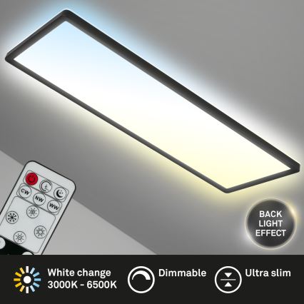 Brilo - LED Aptumšojama griestu lampa SLIM LED/23W/230V 2700-6500K + tālvadības pults