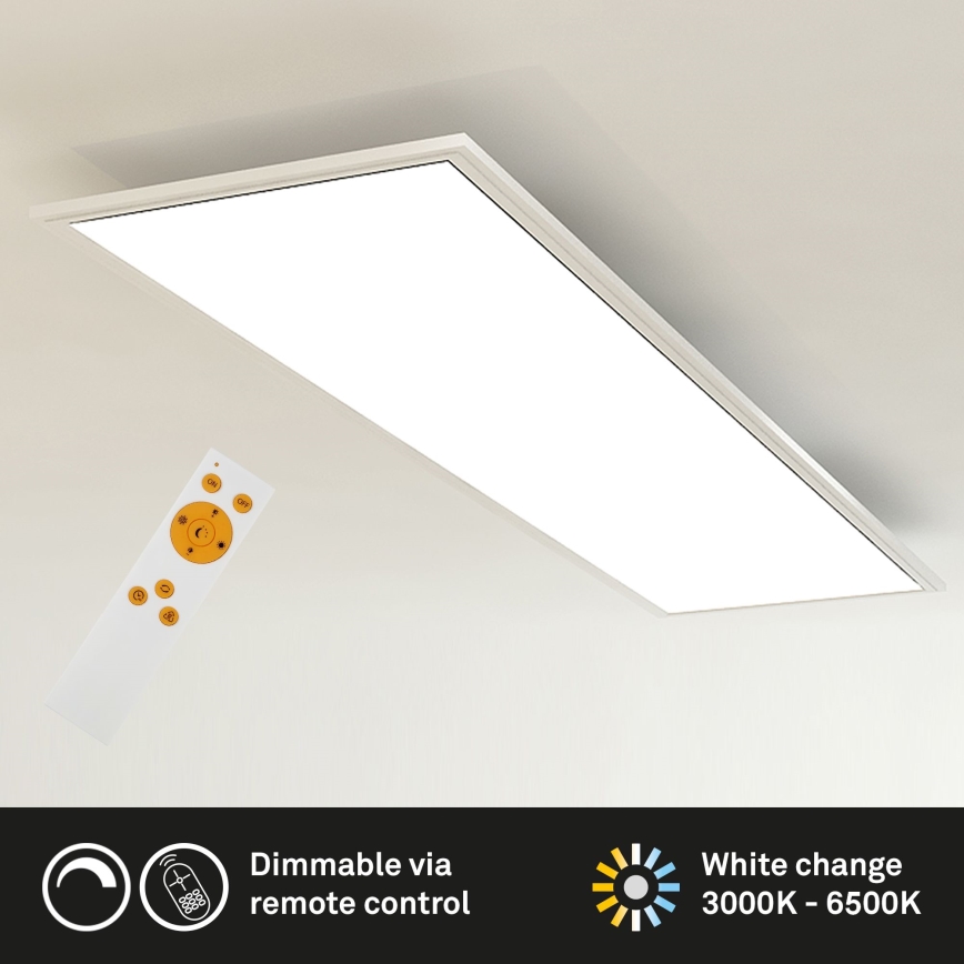 Brilo - LED Aptumšojama griestu lampa SLIM LED/24W/230V 3000-6500K 100x25 cm + tālvadības pults