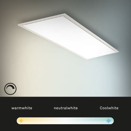 Brilo - LED Aptumšojama griestu lampa SLIM LED/24W/230V 3000-6500K 100x25 cm + tālvadības pults