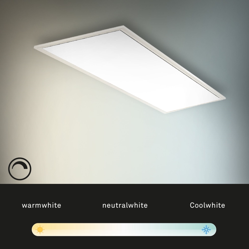 Brilo - LED Aptumšojama griestu lampa SLIM LED/24W/230V 3000-6500K 100x25 cm + tālvadības pults