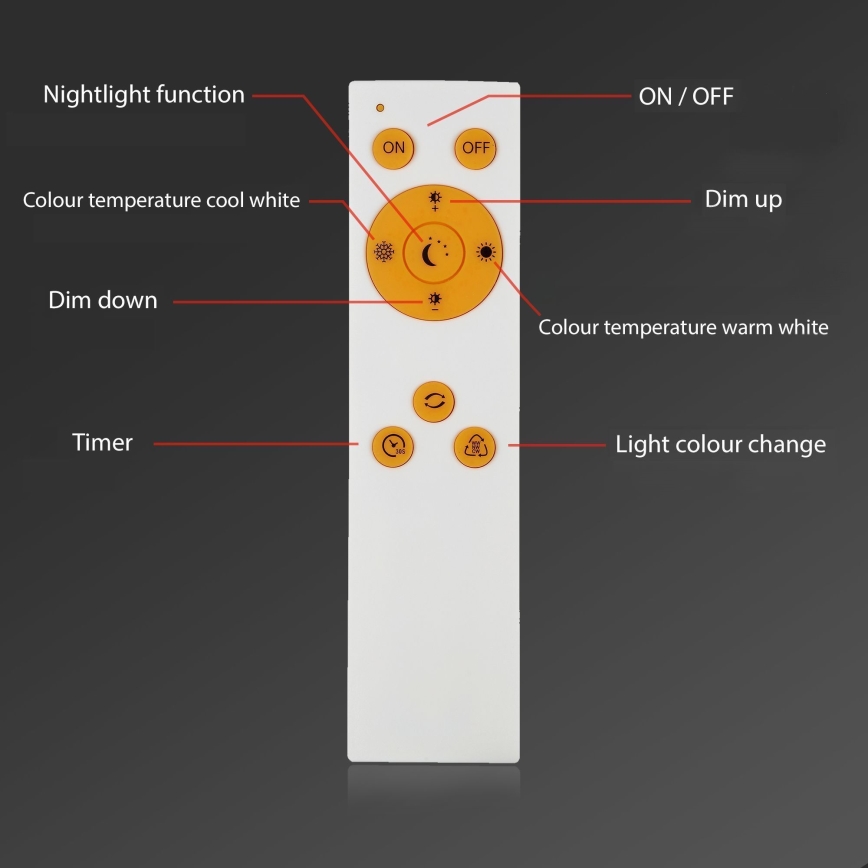 Brilo - LED Aptumšojama griestu lampa SLIM LED/24W/230V 3000-6500K 100x25 cm + tālvadības pults