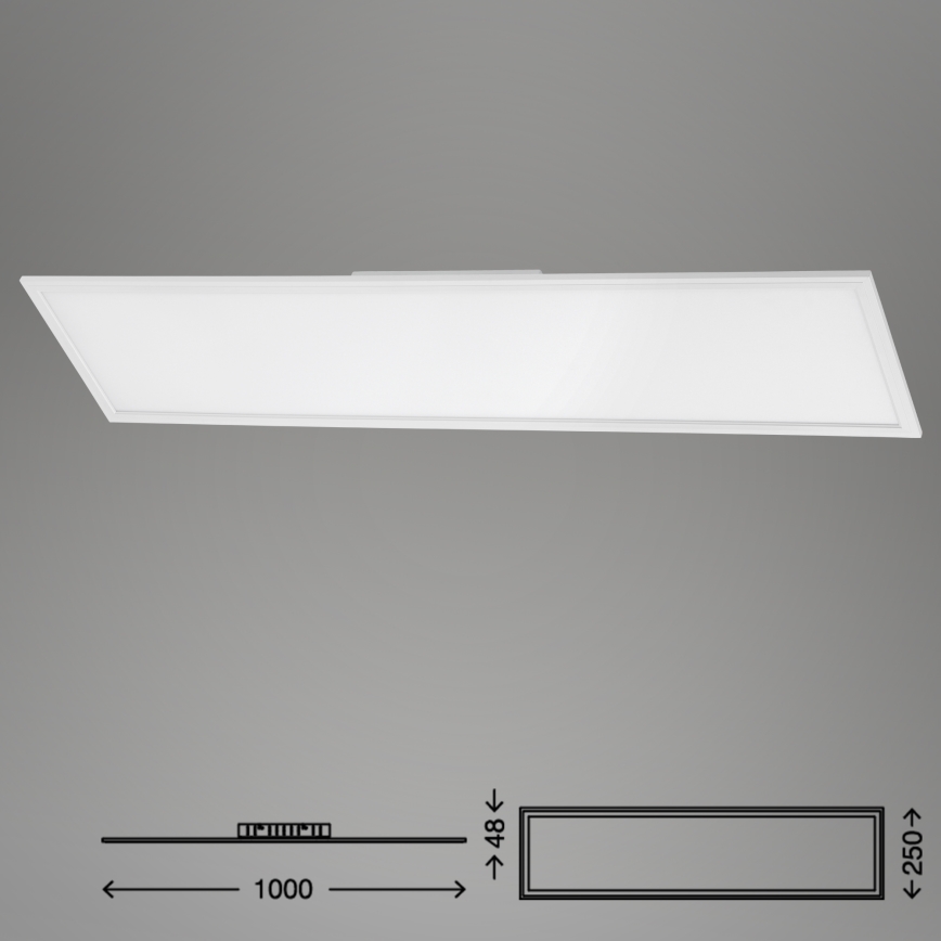 Brilo - LED Aptumšojama griestu lampa SLIM LED/24W/230V 3000-6500K 100x25 cm + tālvadības pults
