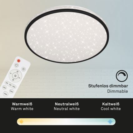Brilo - LED Aptumšojama griestu lampa STARRY SKY LED/24W/230V 3000-6000K + tālvadības pults